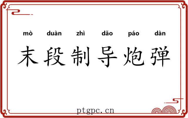 末段制导炮弹 末段制导炮弹