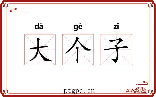 大个子 大个子