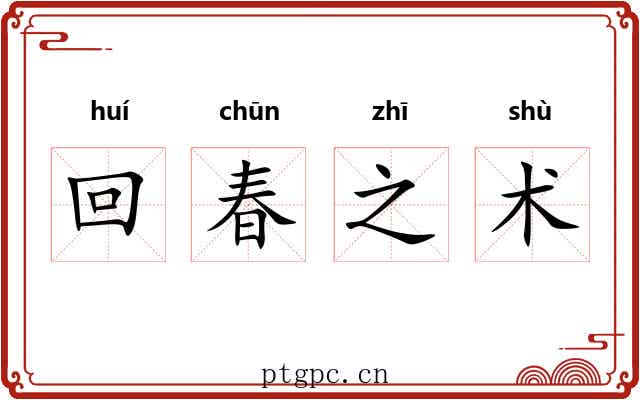 回春之术 回春之术