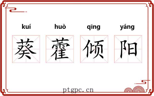 葵藿倾阳 葵藿倾阳
