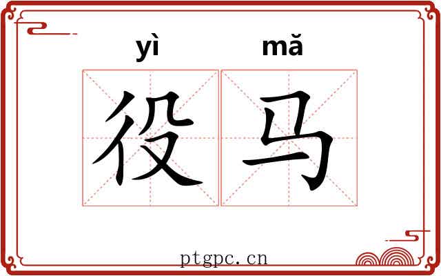 役马