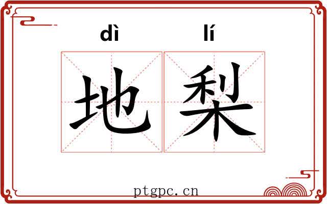 地梨 地梨