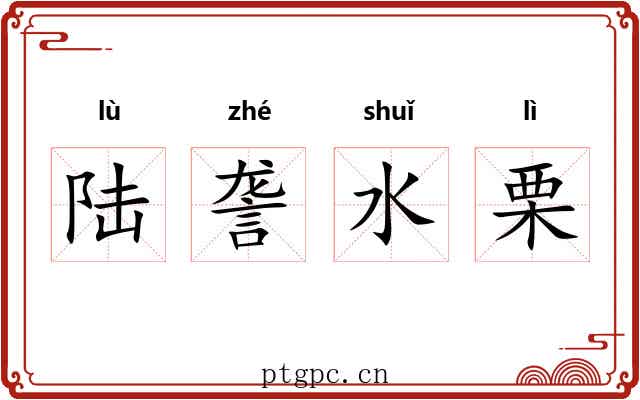 陆詟水栗