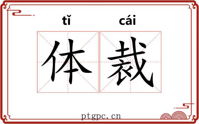 体裁