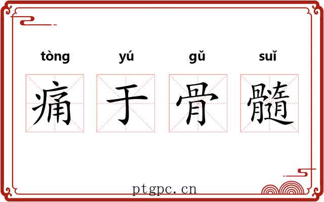 痛于骨髓