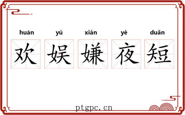 欢娱嫌夜短