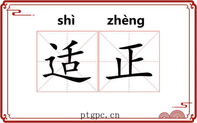 适正 适正