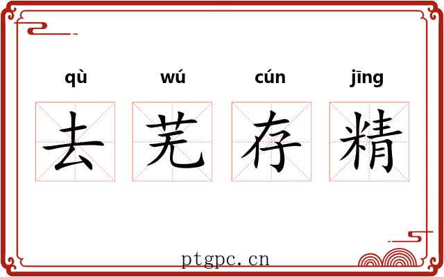 去芜存精