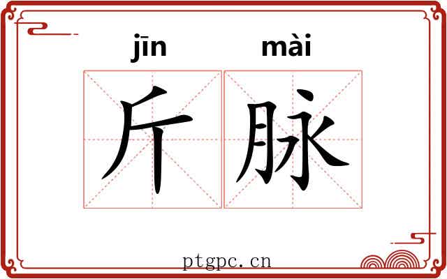 斤脉