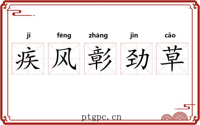 疾风彰劲草 疾风彰劲草