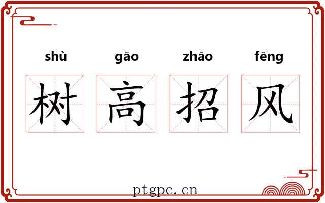 树高招风 树高招风