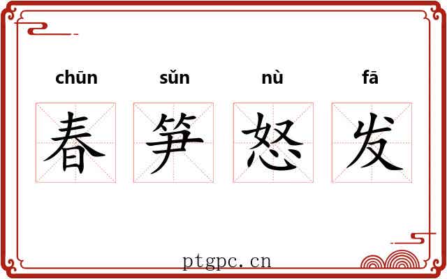 春笋怒发 春笋怒发