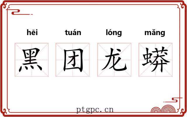 黑团龙蟒 黑团龙蟒