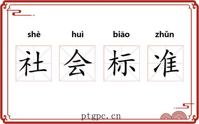 社会标准 社会标准