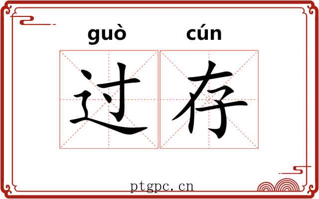 过存 过存
