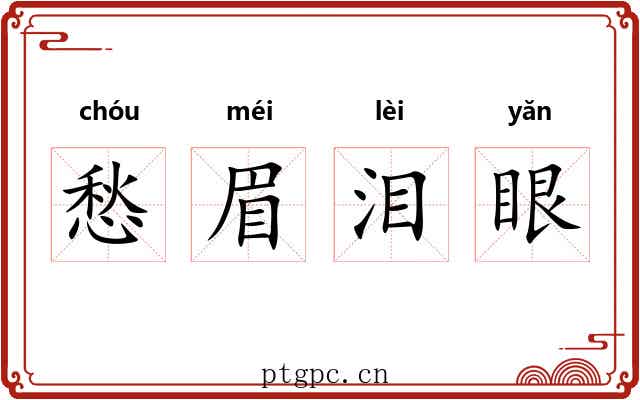 愁眉泪眼 愁眉泪眼