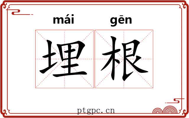 埋根 埋根