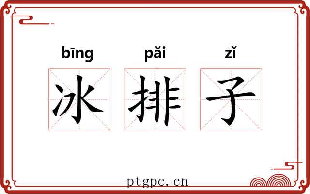 冰排子 冰排子