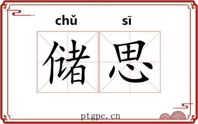 储思