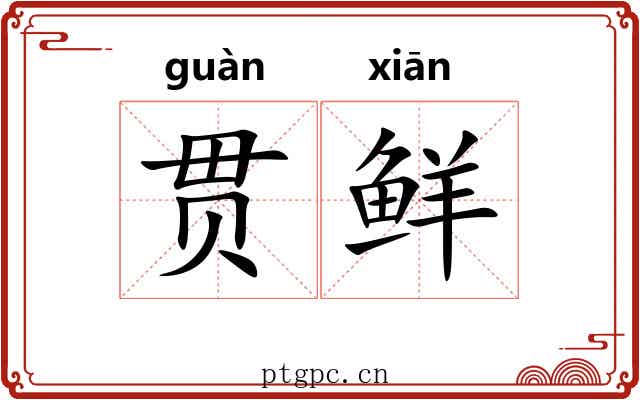 贯鲜 贯鲜