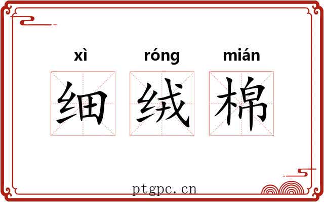 细绒棉 细绒棉