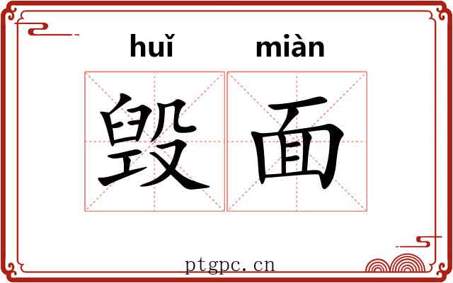 毁面