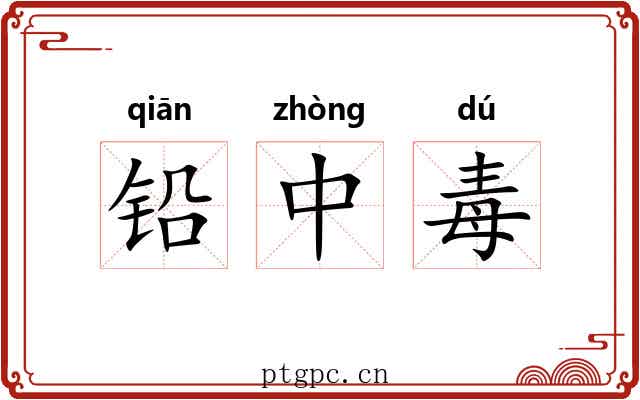 铅中毒 铅中毒