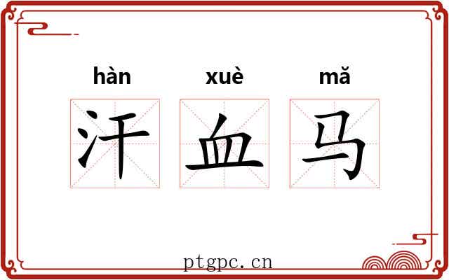 汗血马 汗血马