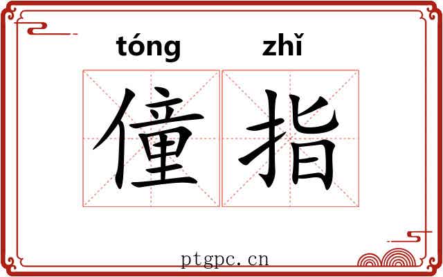 僮指 僮指