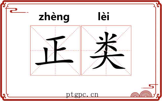 正类 正类
