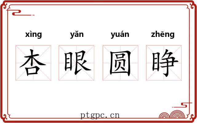 杏眼圆睁 杏眼圆睁