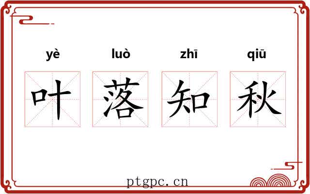 叶落知秋 叶落知秋