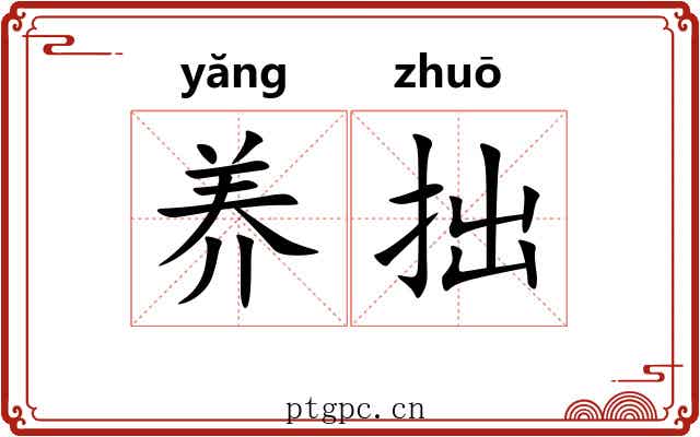 养拙 养拙