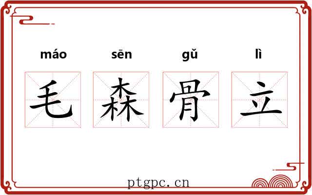毛森骨立