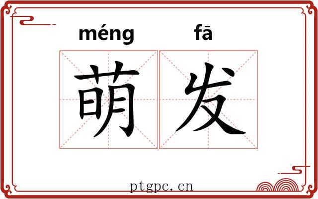 萌发 萌发