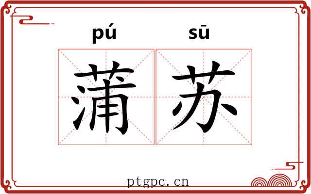蒲苏 蒲苏