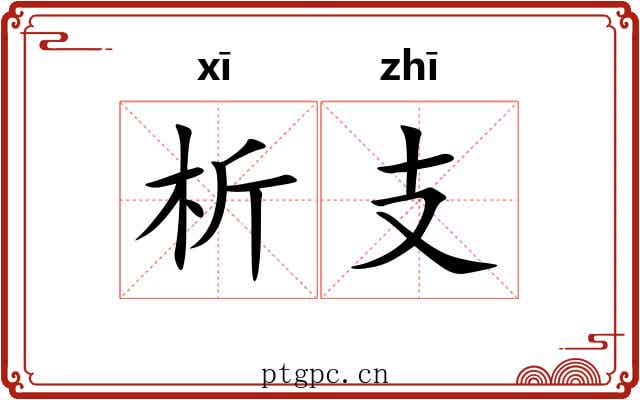 析支