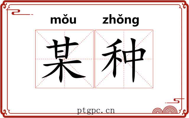 某种 某种