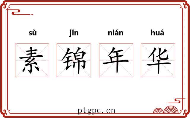 素锦年华