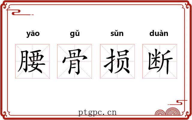 腰骨损断 腰骨损断