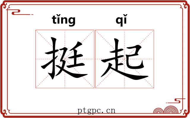 挺起