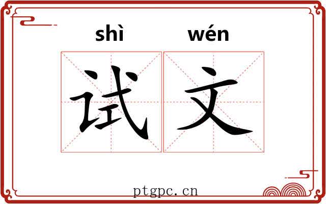 试文