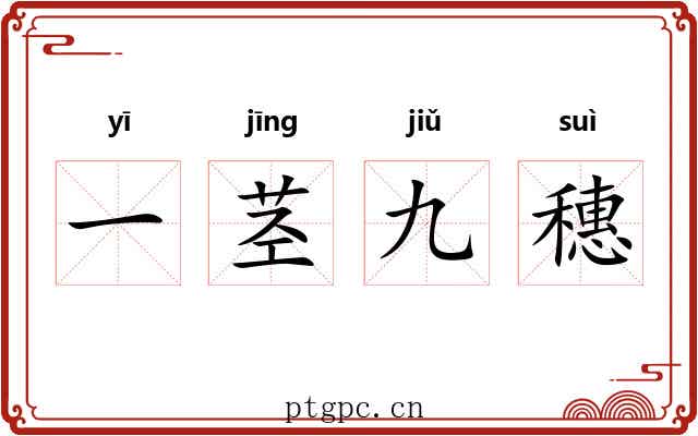 一茎九穗 一茎九穗