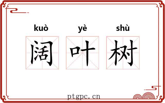 阔叶树 阔叶树