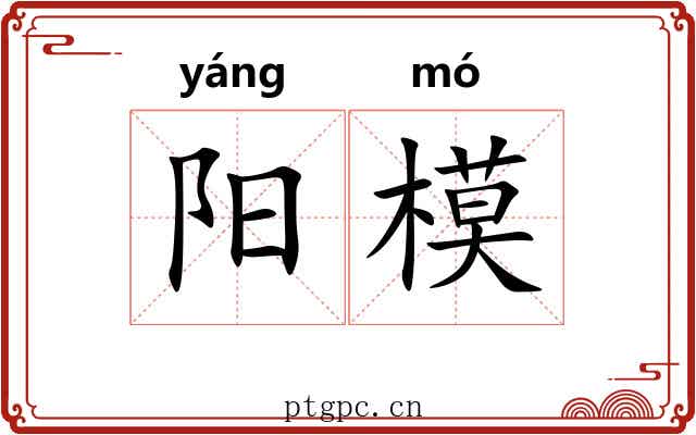 阳模