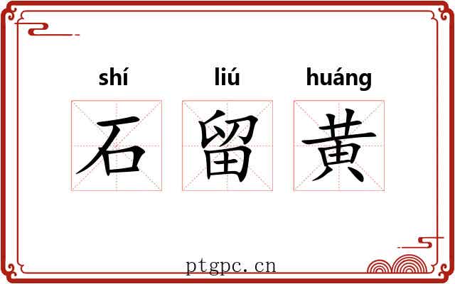 石留黄 石留黄