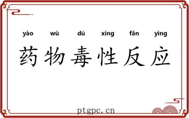 药物毒性反应 药物毒性反应