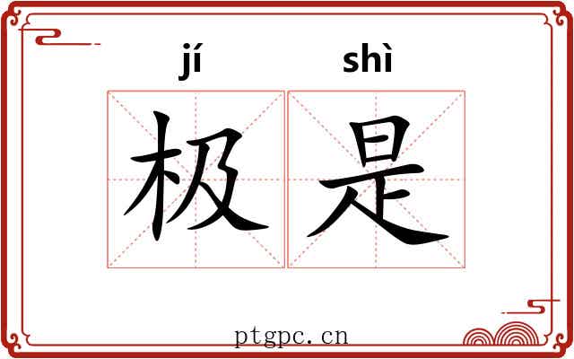极是 极是
