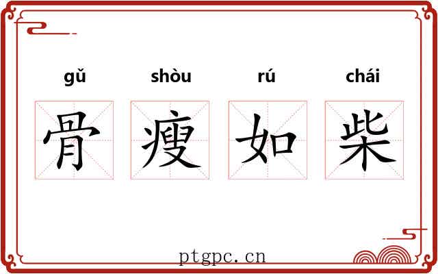 骨瘦如柴 骨瘦如柴