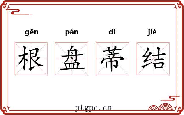 根盘蒂结 根盘蒂结